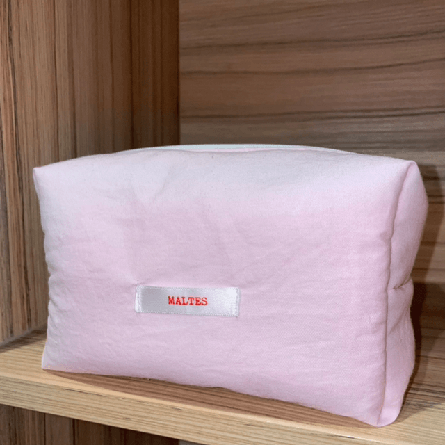 Trousse cube Rose pastel