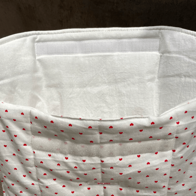 Pochette d'ordinateur coeurs