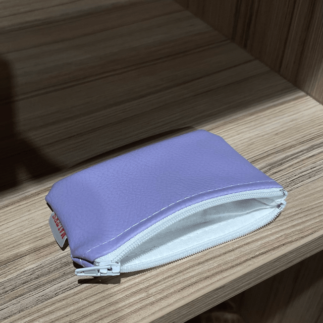 Porte-monnaie similicuir lilas