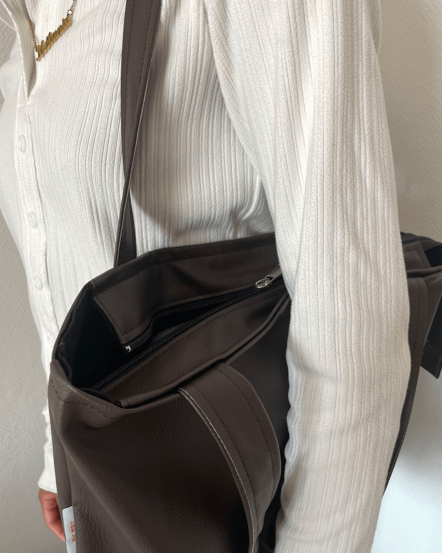 Tote bag marron