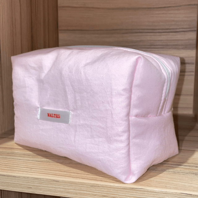 Trousse cube Rose pastel