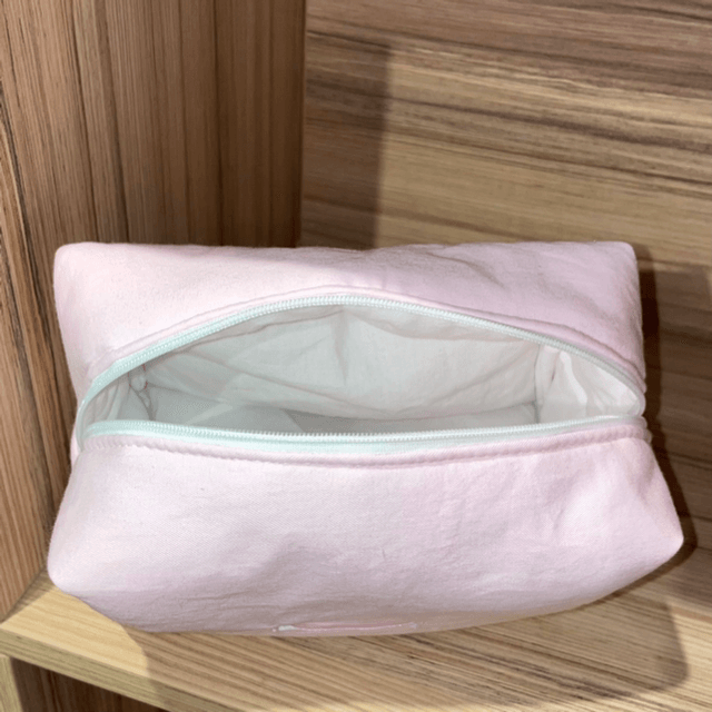 Trousse cube Rose pastel
