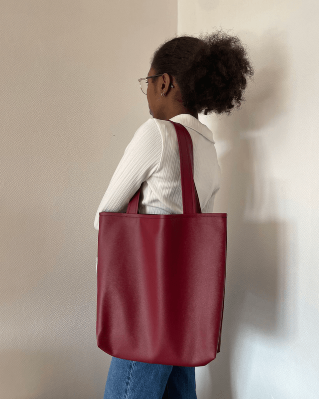 Tote bag bordeaux 