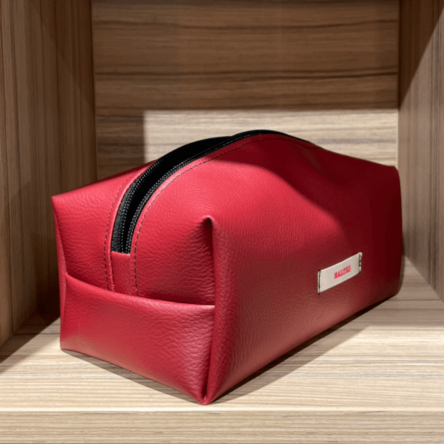 Trousse cube bordeaux