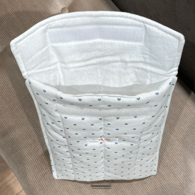 Housse de tablette cœurs bleu