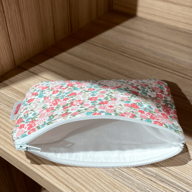 Mini pochette mini fleurs rose