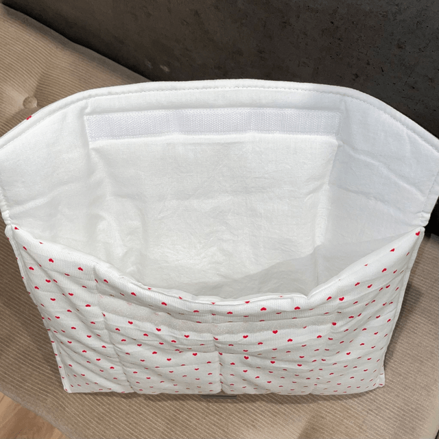 Pochette d'ordinateur coeurs