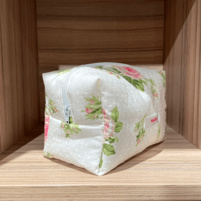 Trousse cube vintage Rose