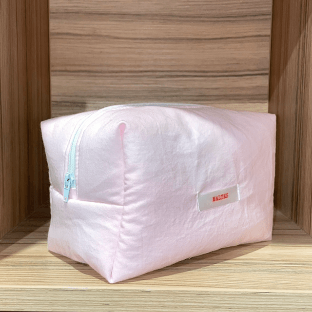 Trousse cube Rose pastel