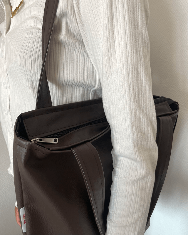 Tote bag marron