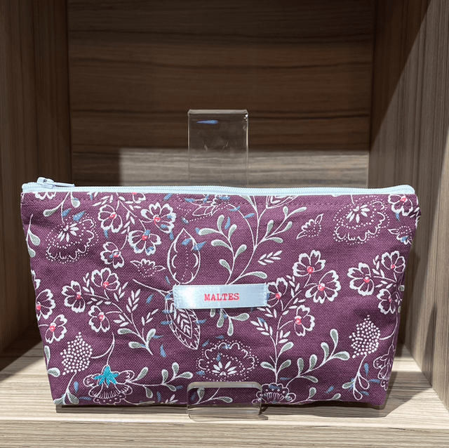 Pochette floral prune