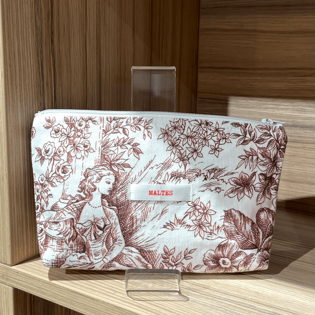 Pochette toile de jouy